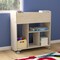 Flash Furniture Bright Beginnings Commercial Grade Double Sided Space Saving Wooden Mobile Storage Cart with Locking Caster Wheels & 10 Storage Compartments, Natural MK-KE24244-GG - alternate 10